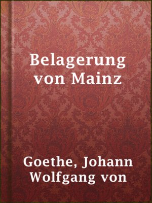 cover image of Belagerung von Mainz